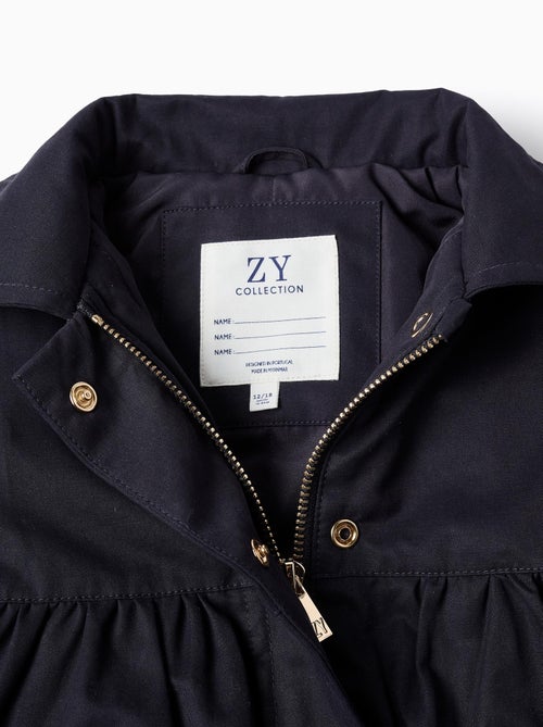 Parka Matelassée Évasée Avec Capuche Amovible - Kiabi