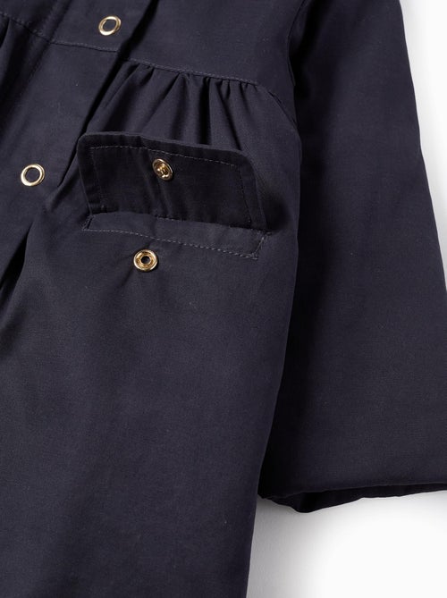 Parka Matelassée Évasée Avec Capuche Amovible - Kiabi