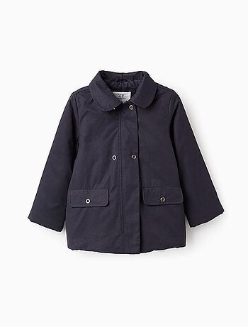 Parka Matelassée Évasée Avec Capuche Amovible