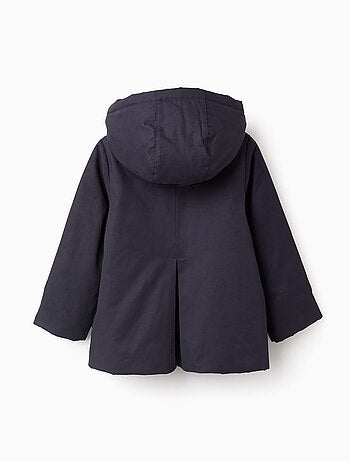 Parka Matelassée Évasée Avec Capuche Amovible