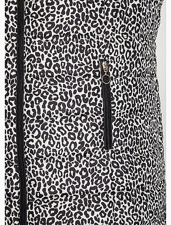 Parka matelassée imprimée léopard - Afibel