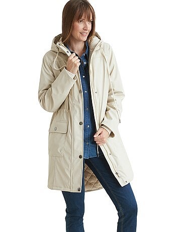 Parka mi-longue à capuche zippée - daxon