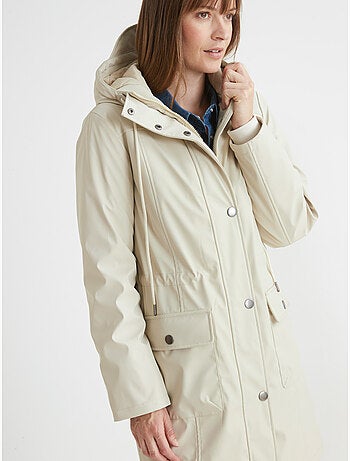 Parka mi-longue à capuche zippée - daxon