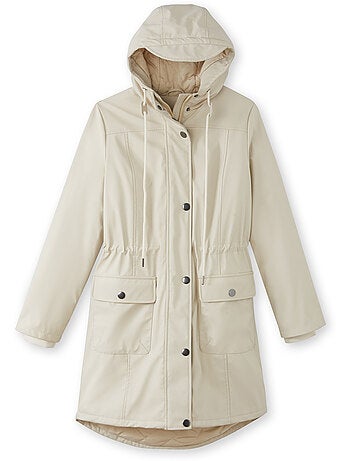 Parka mi-longue à capuche zippée - daxon