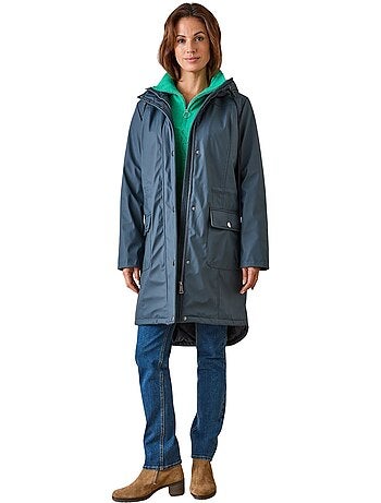 Parka mi-longue à capuche zippée - daxon