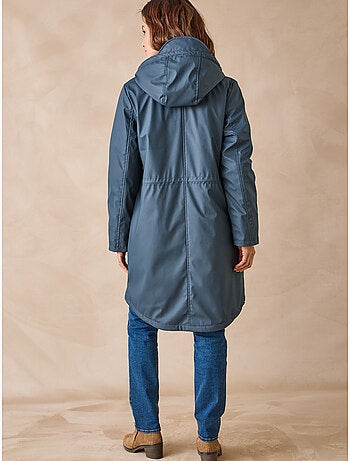 Parka mi-longue à capuche zippée - daxon