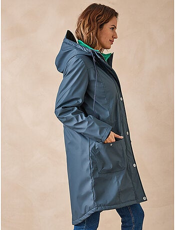 Parka mi-longue à capuche zippée - daxon