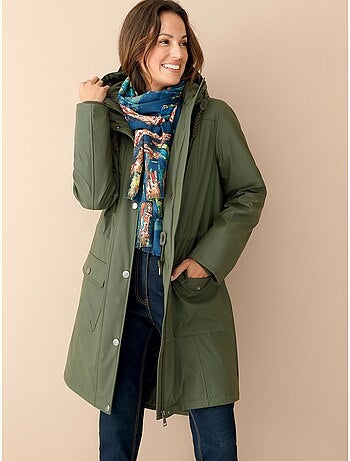 Parka mi-longue à capuche zippée - daxon