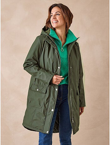 Parka mi-longue à capuche zippée - daxon