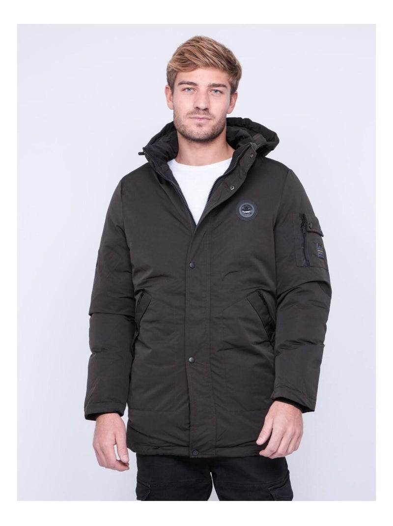 Parka mi-longue capuche ZATOICHA Vert - Kiabi