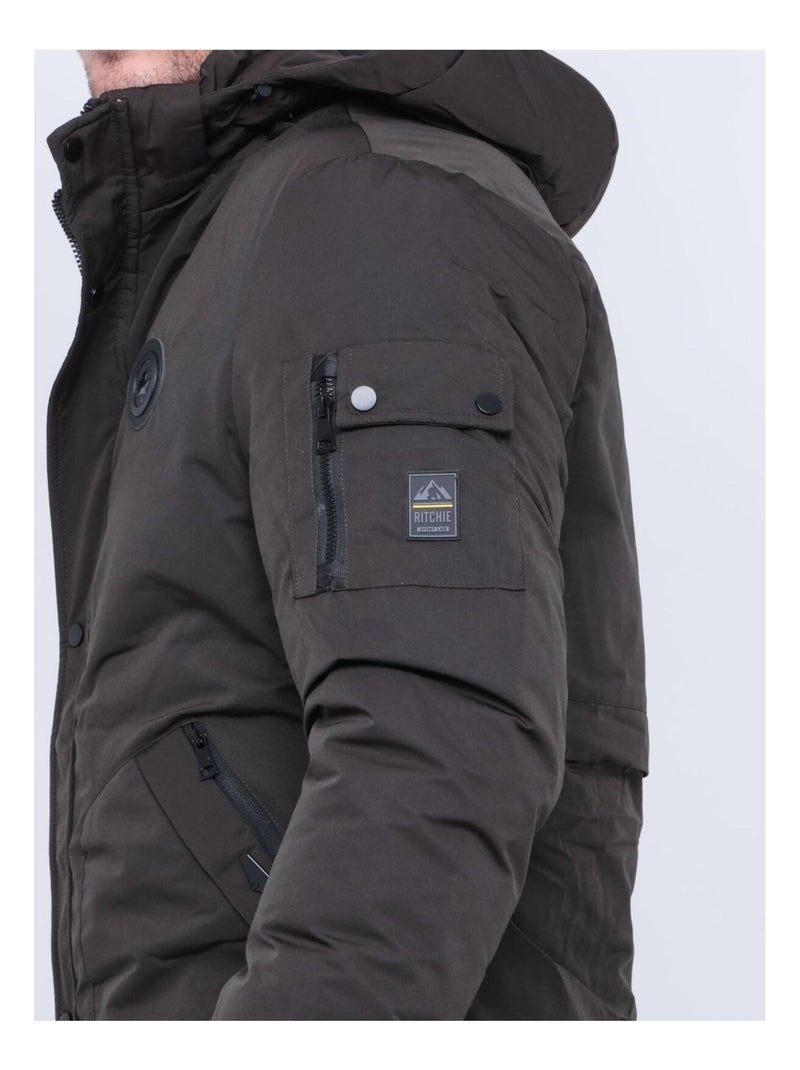 Parka mi-longue capuche ZATOICHA Vert - Kiabi