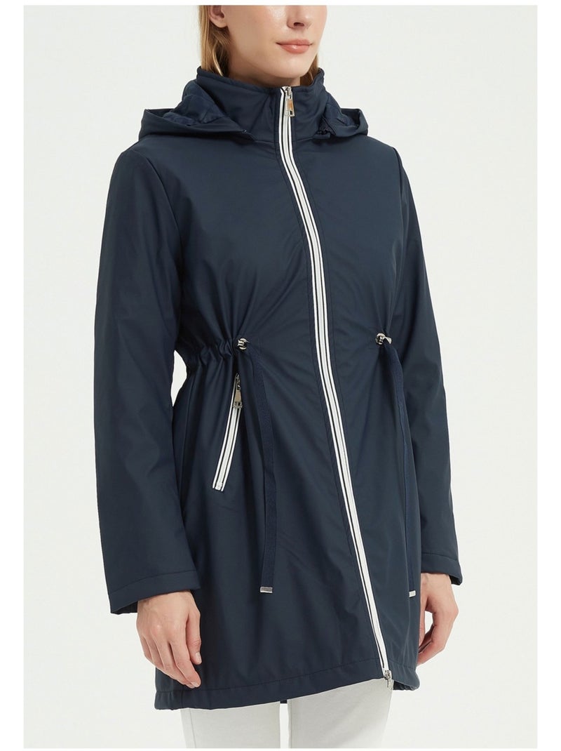 Parka Mi Longue Kebello Bleu marine - Kiabi