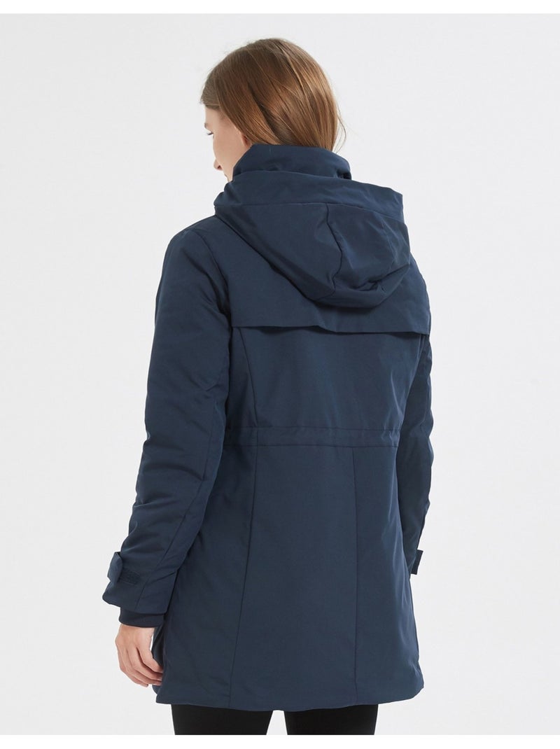 Parka Mi Longue Kebello Bleu marine - Kiabi