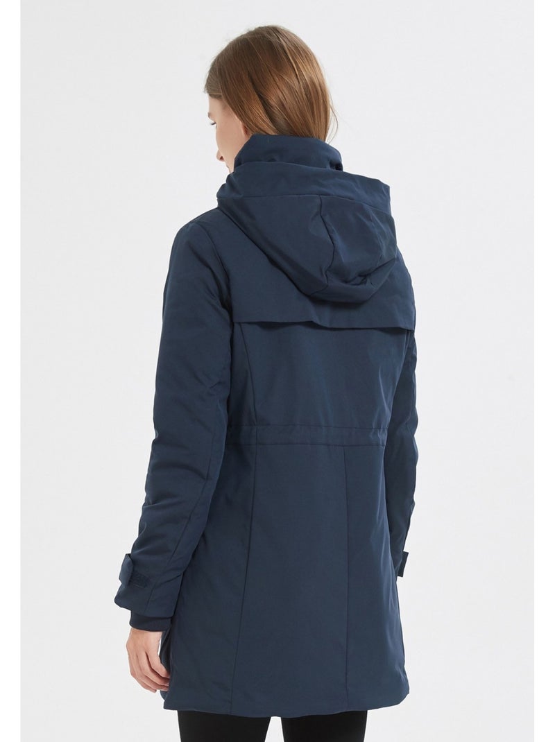 Parka Mi Longue Kebello Bleu marine - Kiabi