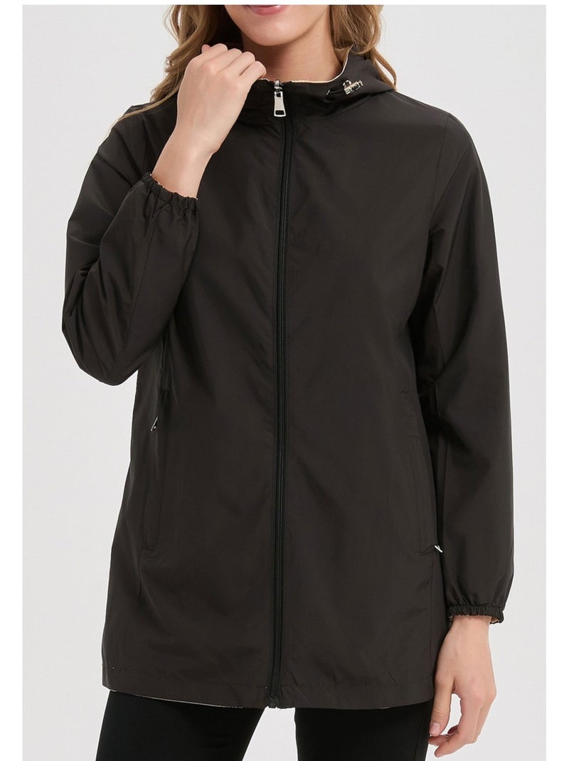 Parka Mi Longue Kebello Noir Noir - Kiabi