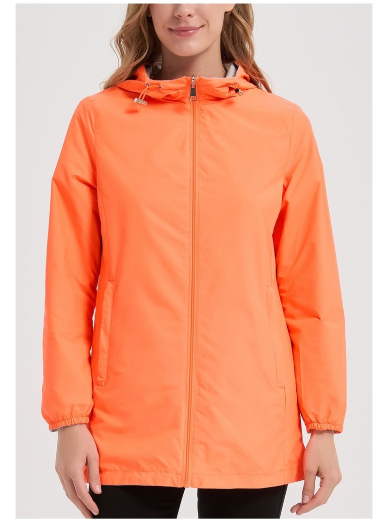 Parka Mi Longue Kebello Orange - Kiabi