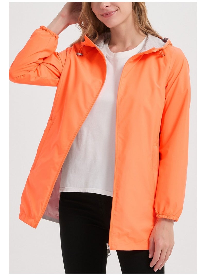 Parka Mi Longue Kebello Orange - Kiabi
