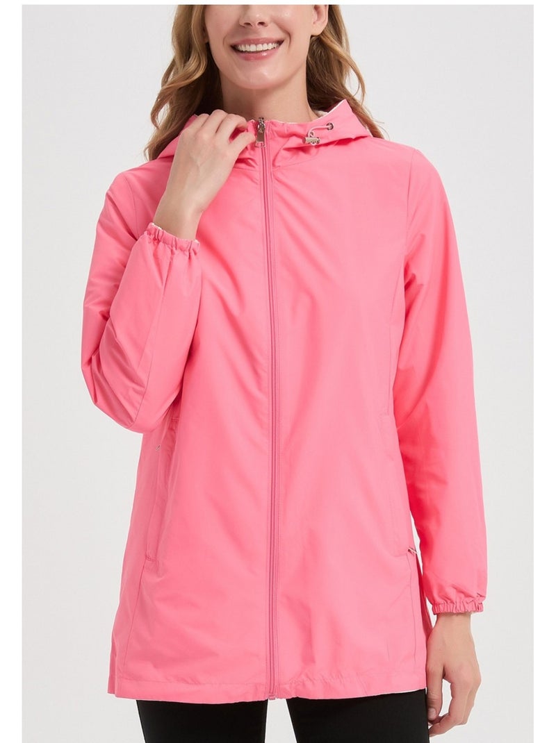 Parka Mi Longue Kebello Rose fushia - Kiabi