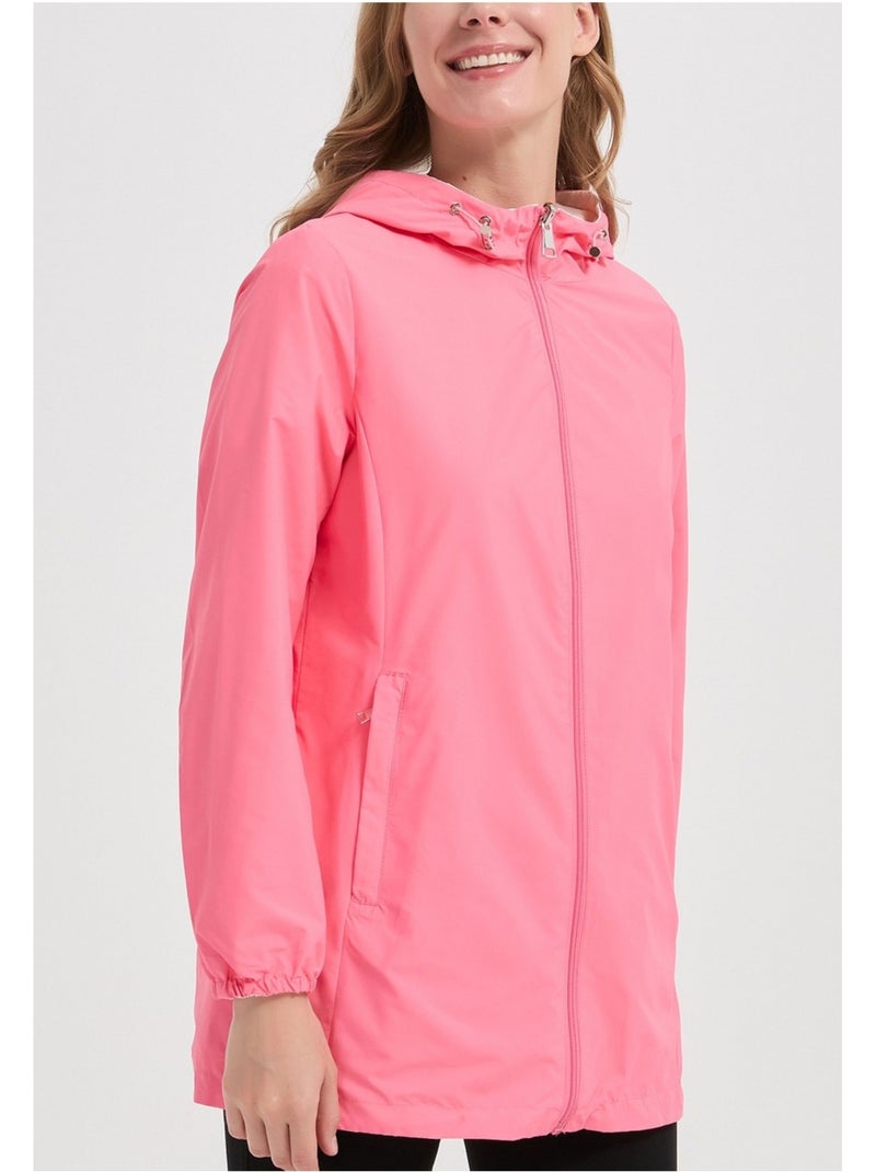 Parka Mi Longue Kebello Rose fushia - Kiabi