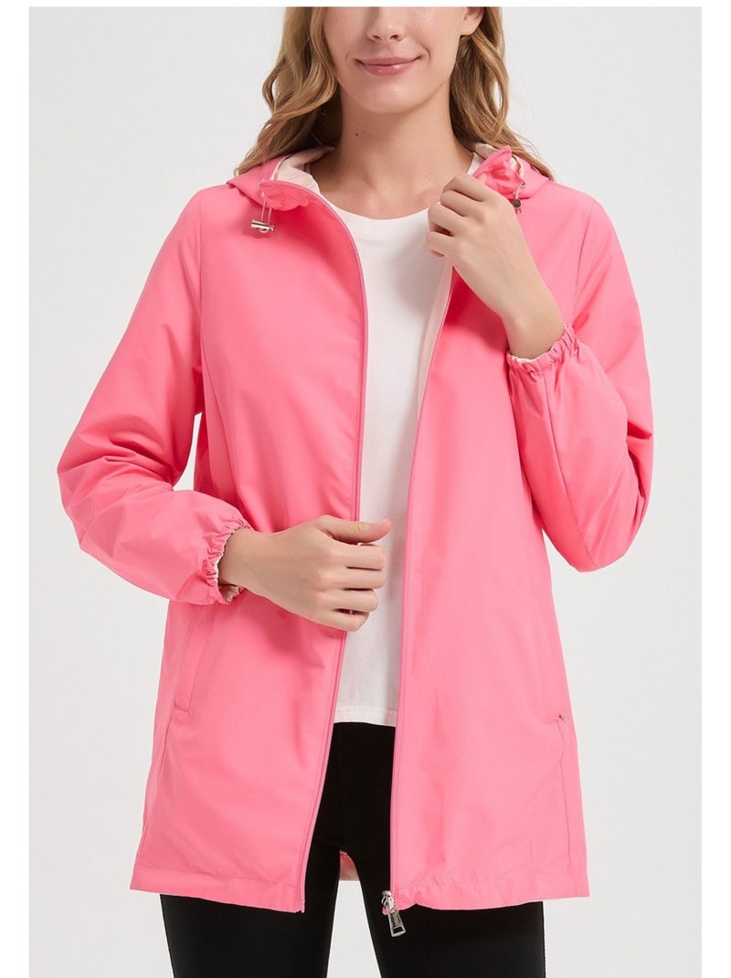 Parka Mi Longue Kebello Rose fushia - Kiabi