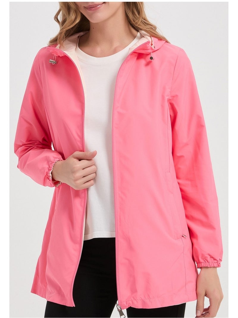 Parka Mi Longue Kebello Rose fushia - Kiabi