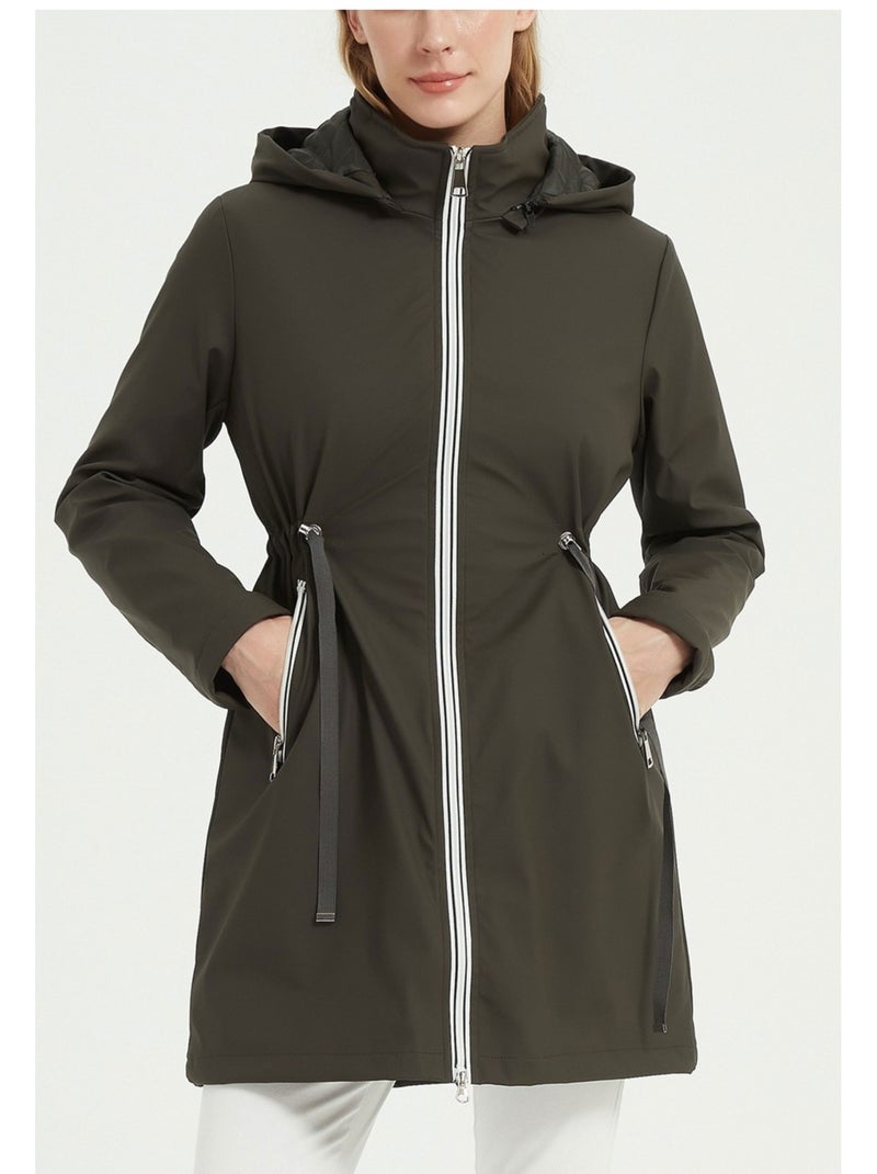 Parka Mi Longue Kebello Vert - Kiabi