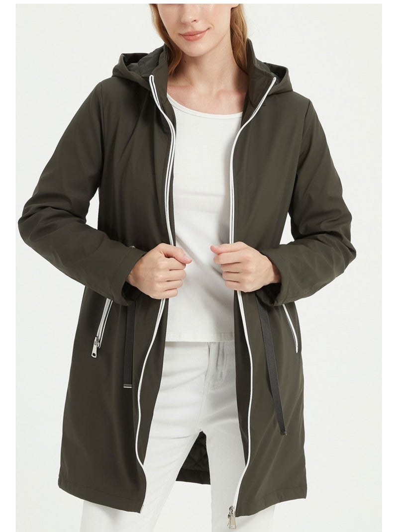 Parka Mi Longue Kebello Vert - Kiabi