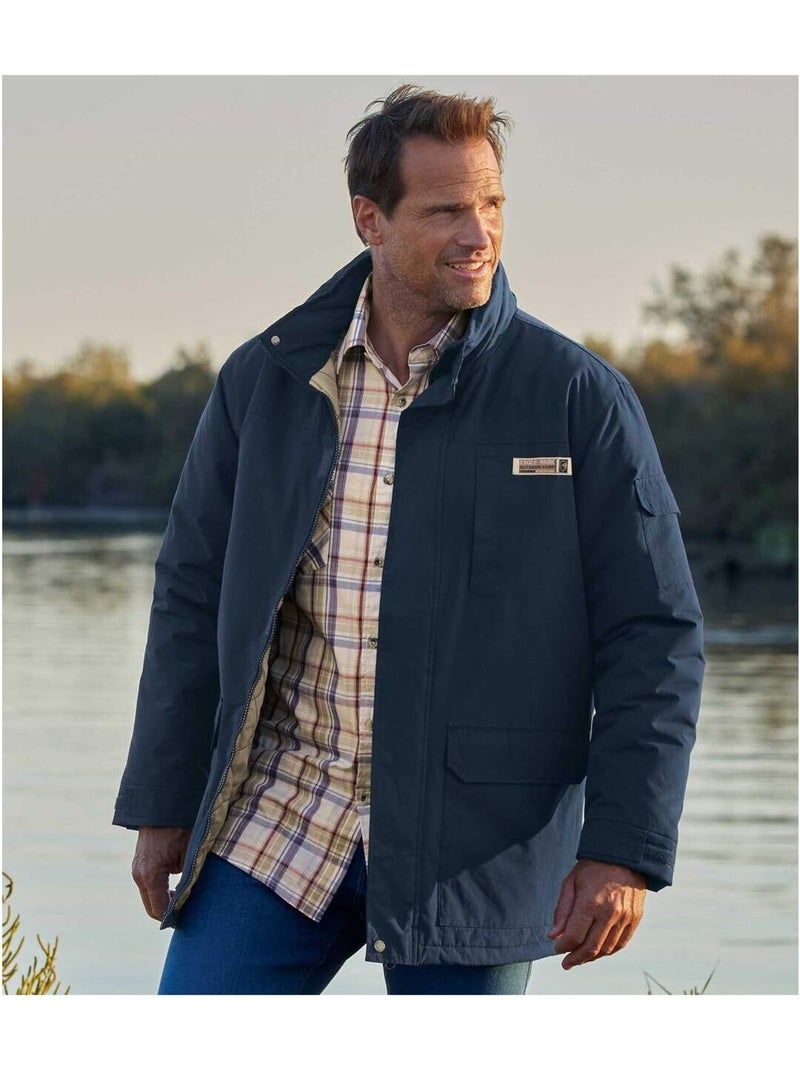 Parka Mi-saison Multipoche   - ATLAS FOR MEN Bleu marine - Kiabi