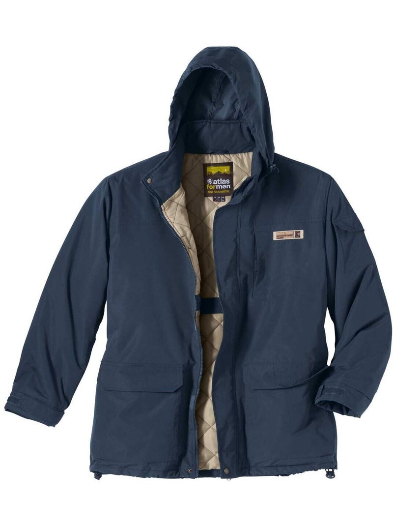 Parka mi-saison multipoche   - atlas for men Bleu marine - Kiabi