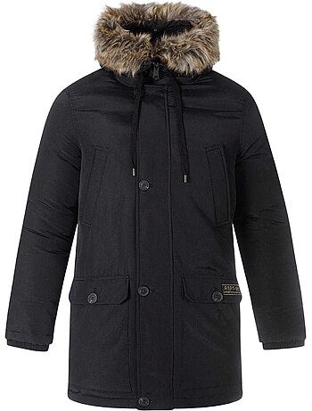 Parka motif/style bord duveteux - minoti