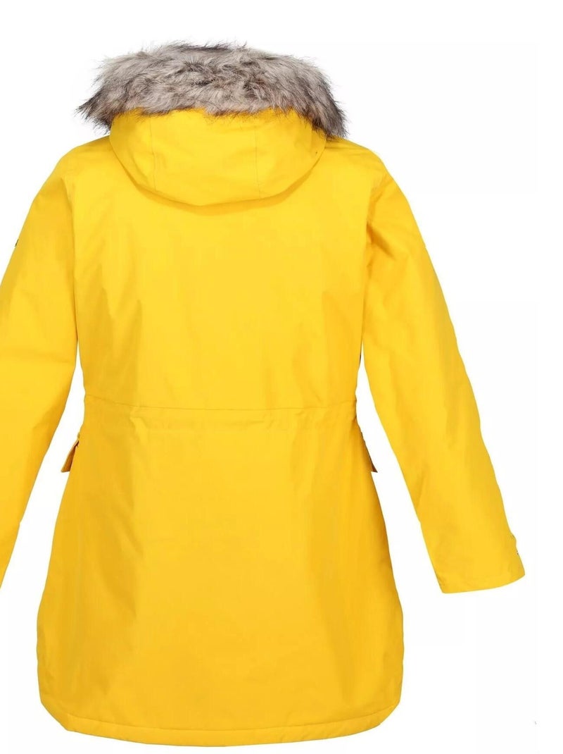 Parka motif/style bord duveteux sabinka - regatta Jaune - Kiabi