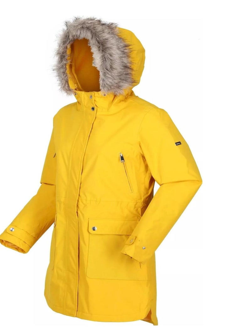 Parka motif/style bord duveteux sabinka - regatta Jaune - Kiabi