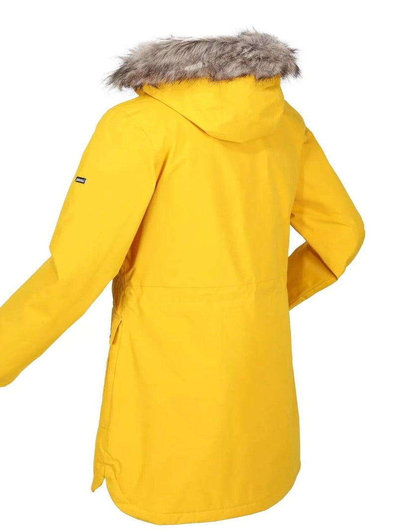 Parka motif/style bord duveteux sabinka - regatta Jaune - Kiabi