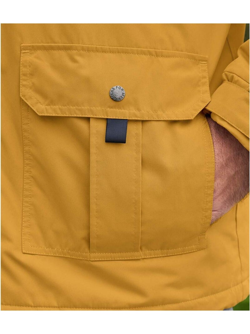 Parka Multipoche en Microfibre  - ATLAS FOR MEN Jaune foncé - Kiabi