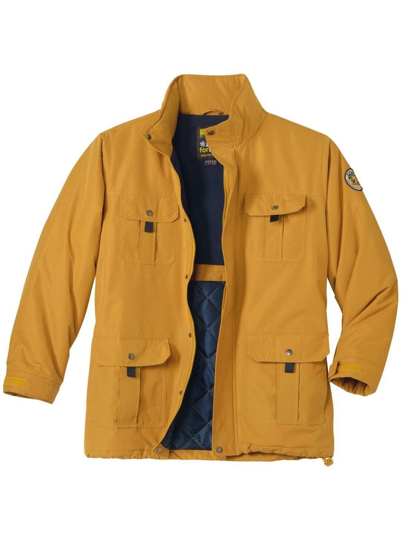 Parka multipoche en microfibre   - atlas for men Jaune foncé - Kiabi
