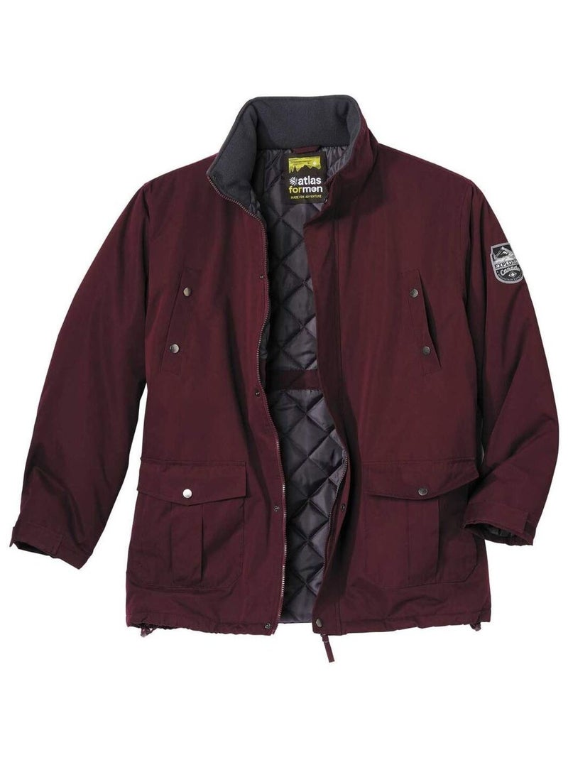 Parka Multipoche Expedition - Atlas For Men Bordeaux - Kiabi