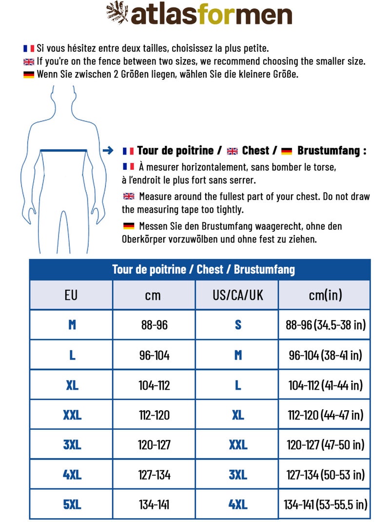 Parka Multipoche Outdoor  - ATLAS FOR MEN Bleu marine - Kiabi