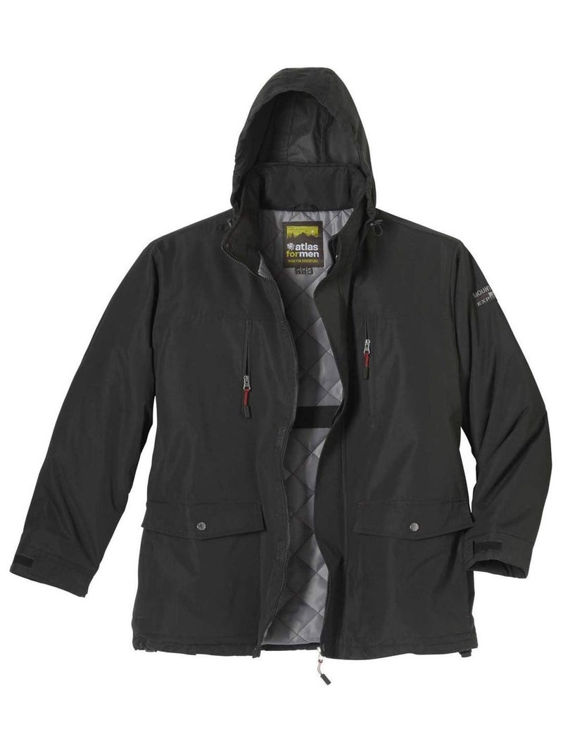 Parka Multipoches Mountain Expedition  - Atlas For Men Noir - Kiabi