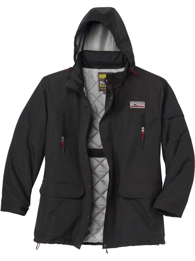 Parka multipoches tout-terrain  - atlas for men Noir - Kiabi