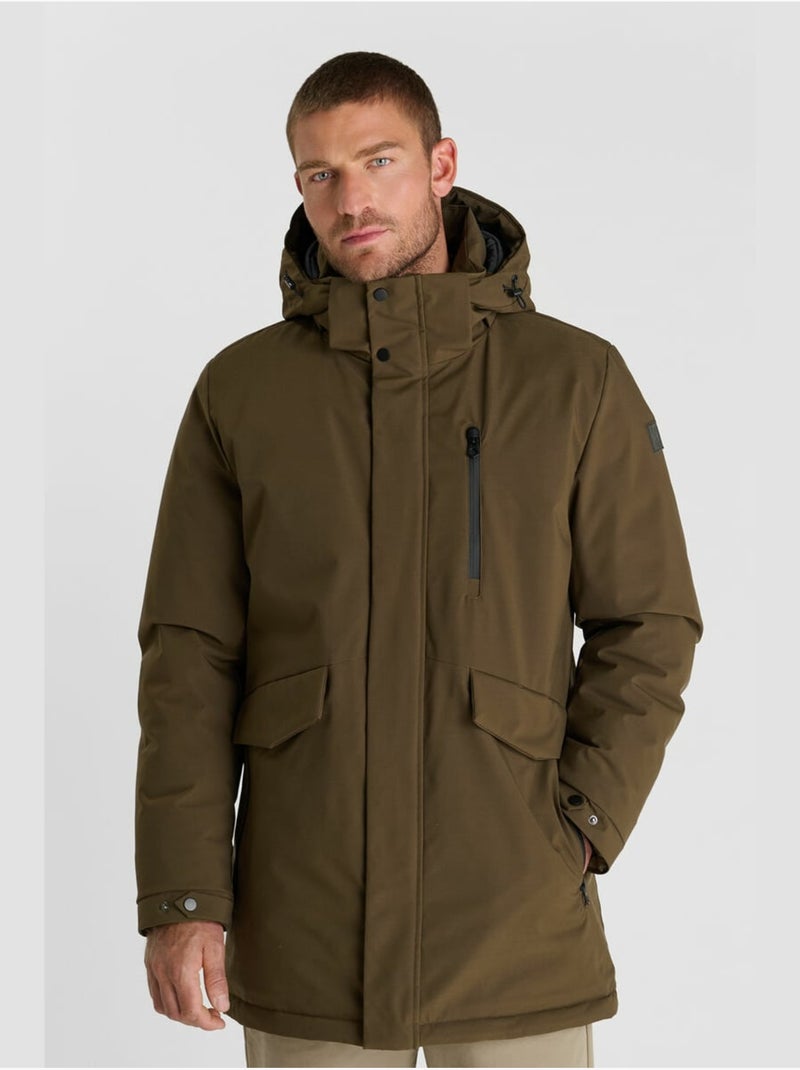 Parka orva 'le temps des cerises' Marron - Kiabi