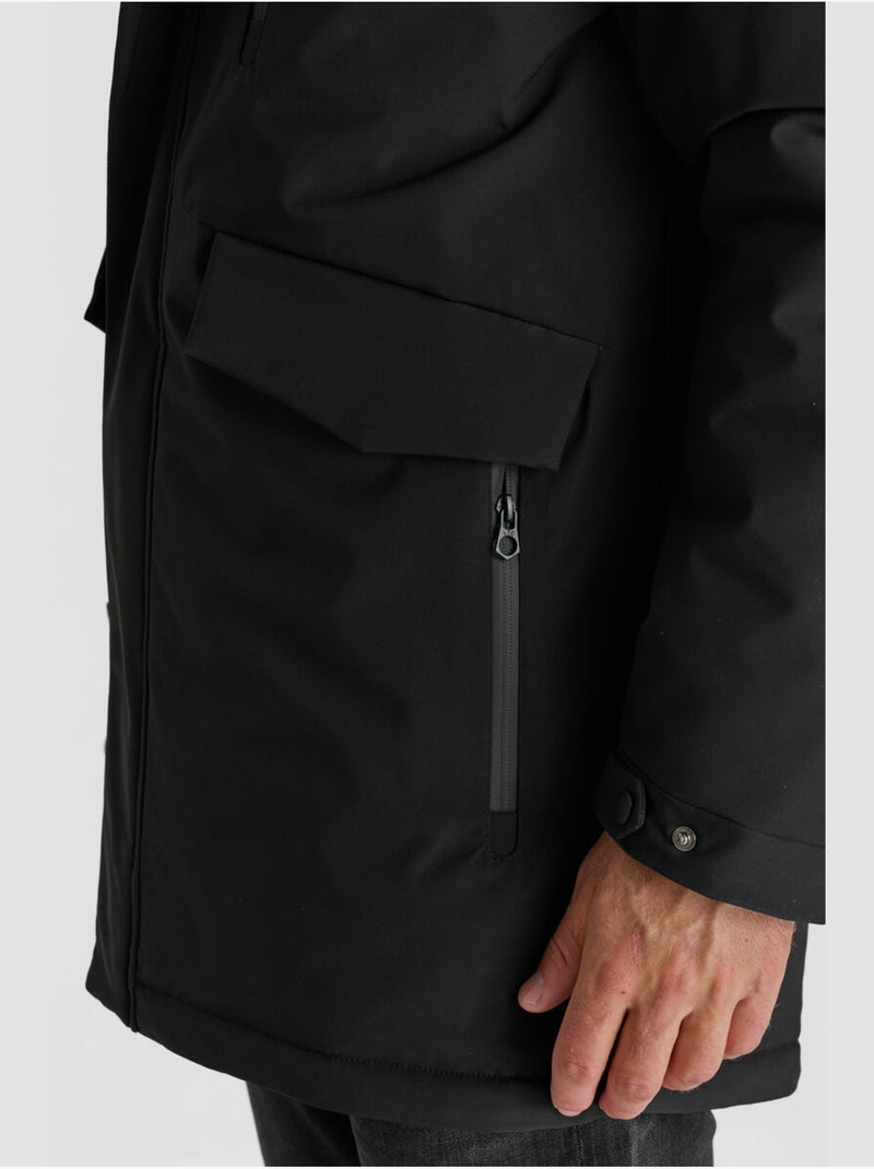 Parka orva 'le temps des cerises' Noir - Kiabi