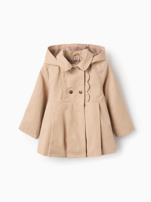 Parka Plissée avec Capuche - Kiabi