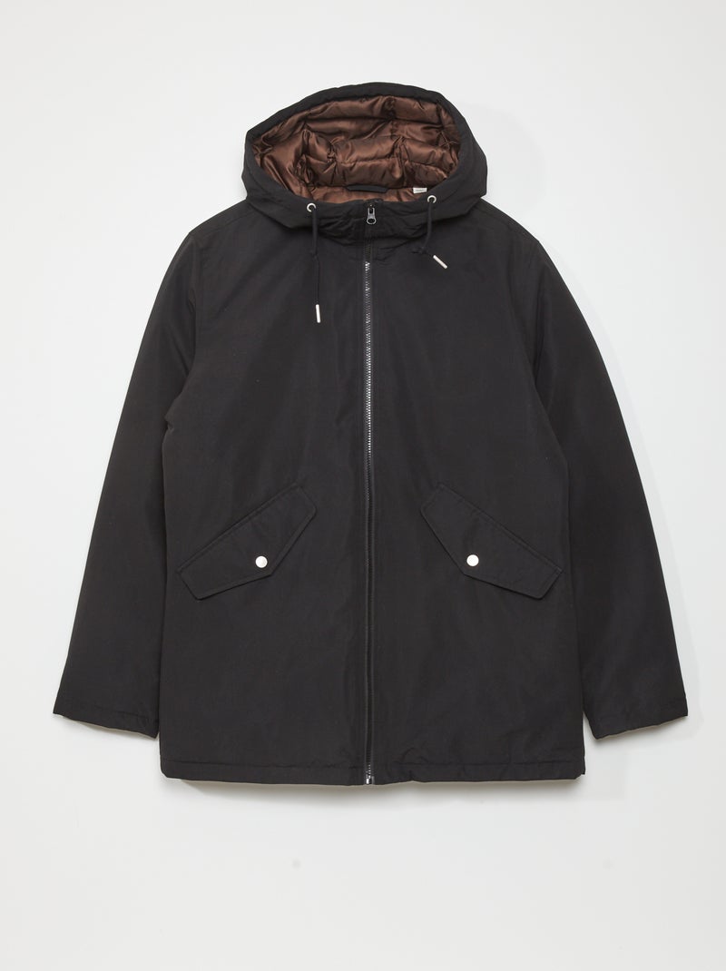 Parka 'Produkt' à capuche noir - Kiabi
