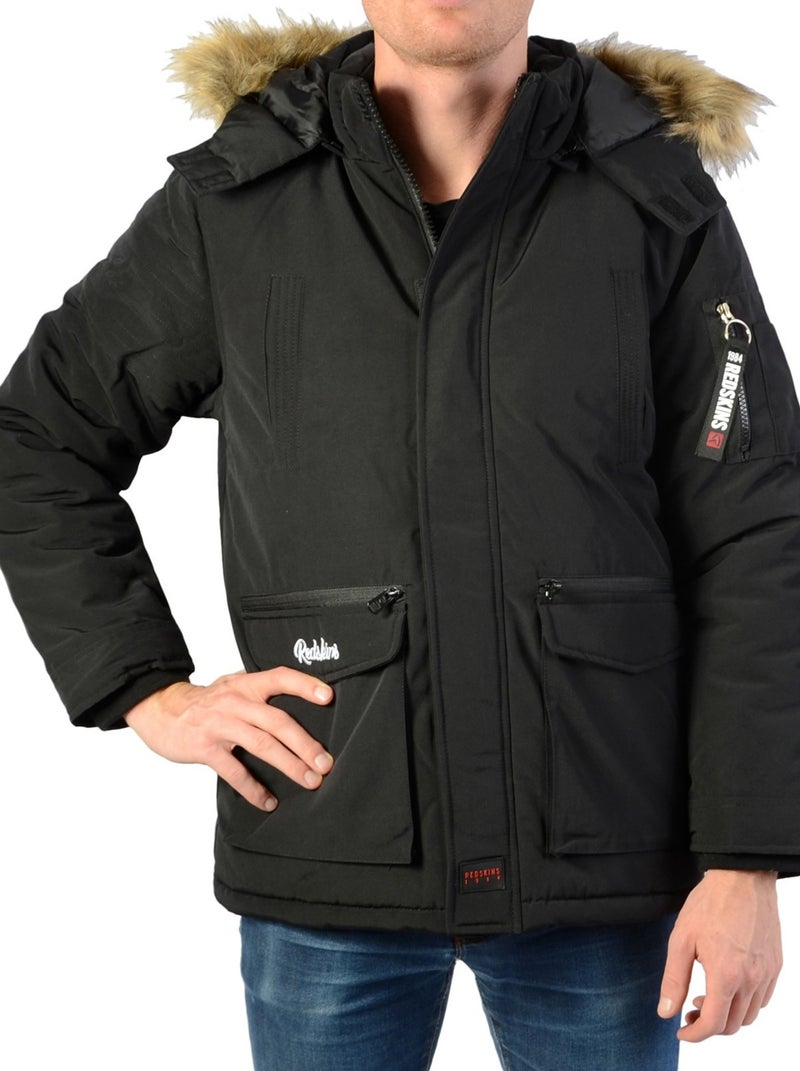 Parka Redskins Junior Imitation Fourure 48105 Noir - Kiabi