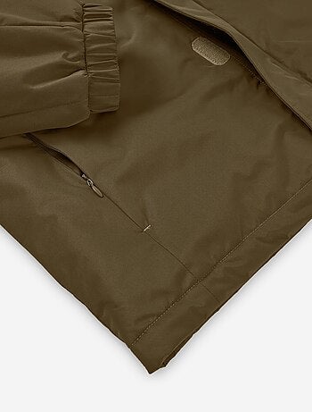 Parka rembourrée à capuche amovible