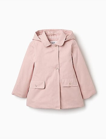 Parka rembourrée avec capuche amovible et poches