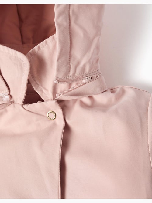 Parka rembourrée avec capuche amovible et poches - Kiabi