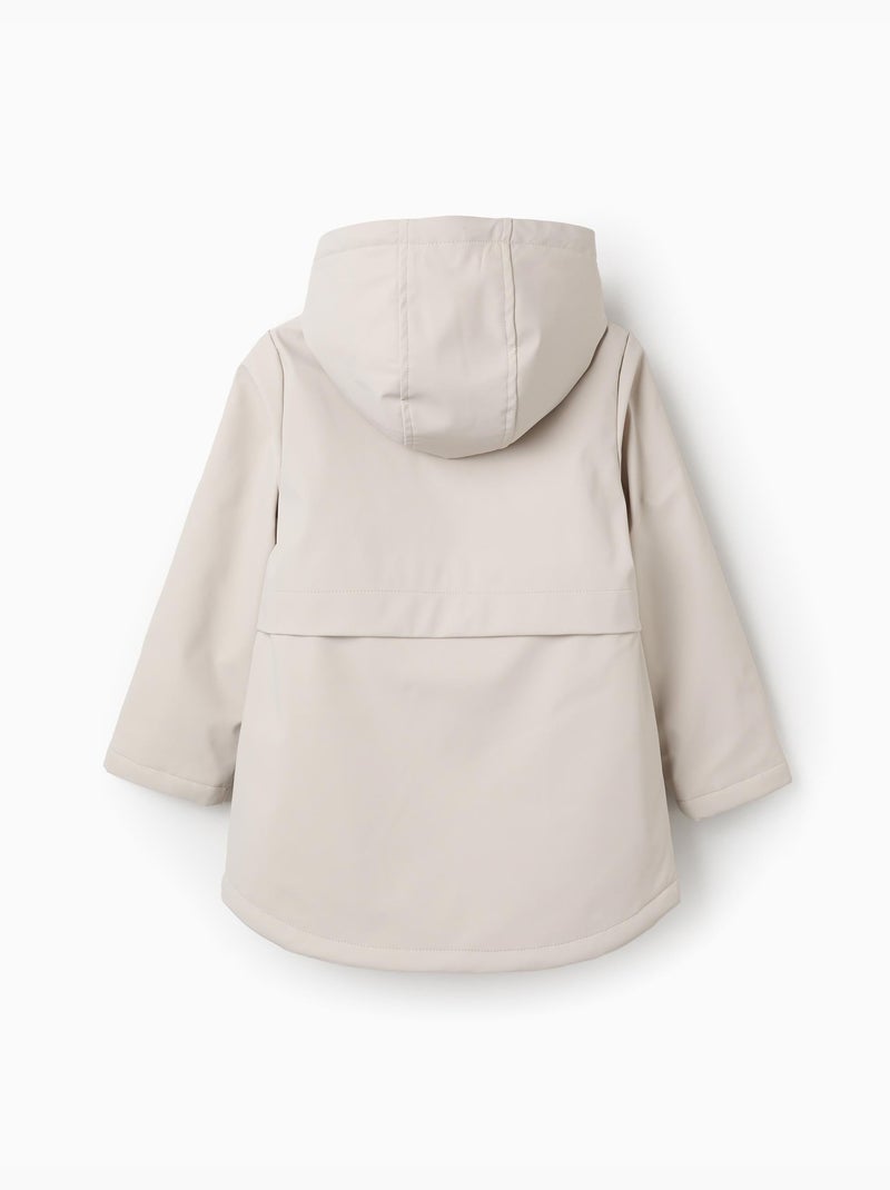 Parka rembourrée avec capuche et doublure Gris clair - Kiabi