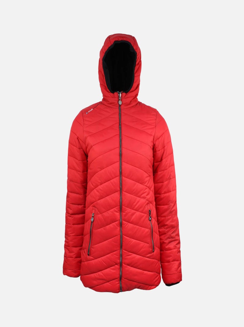 Parka réversible de ski   ASARIO - PEAK MOUNTAIN Noir Rouge - Kiabi