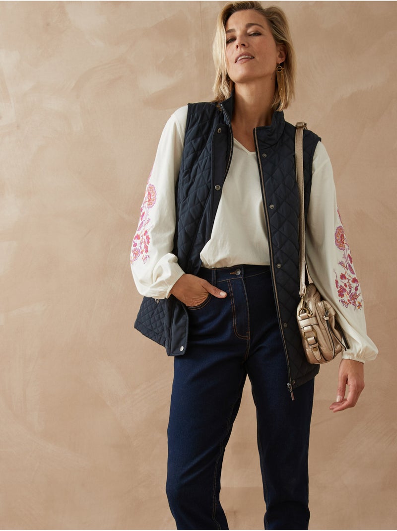 Parka sans manches matelassée déperlante - DAXON Bleu marine - Kiabi